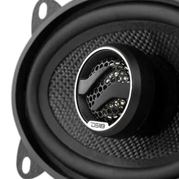 DS18 ZXI-464 4x6 2-Way Coaxial Car Audio Speakers withFiber Glass Cone 180 Watts 4-Ohm (2 Speakers)