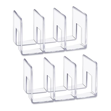 LUGUNU Acrylic Clear Purse Divider Organizer Clear Desk File Sorter Divider Mesh Folder Closet Shelf...