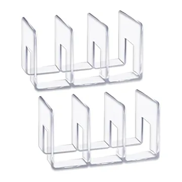 LUGUNU Acrylic Clear Purse Divider Organizer Clear Desk File Sorter Divider Mesh Folder Closet Shelf...