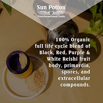 Sun Potion Reishi Mushroom Powder - Organic 100g