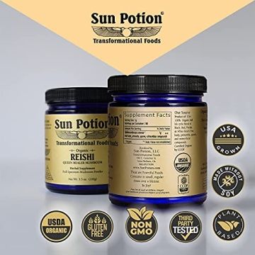 Sun Potion Reishi Mushroom Powder - Organic 100g