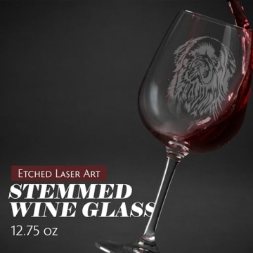 Personalized Newfoundland Dog Themed Wine Glass Gift