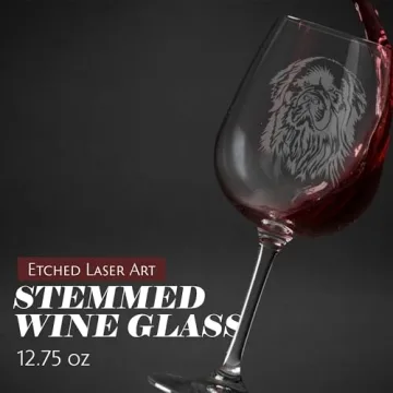 Personalized Newfoundland Dog Themed Wine Glass Gift