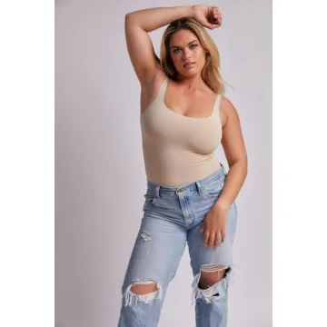 Almere High Cut Thong Bodysuit Sculpting Comfort Oatmeal