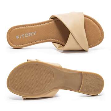 Stylish & Comfortable FITORY Women's Flat Sandals - Perfect Summer Footwear