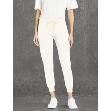 The Drop Women's Grace Supersoft Stretch Jogger - Ivory