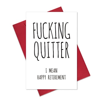 Ogeby Funny Retirement Card - Hilarious Gift for Coworkers, Friends