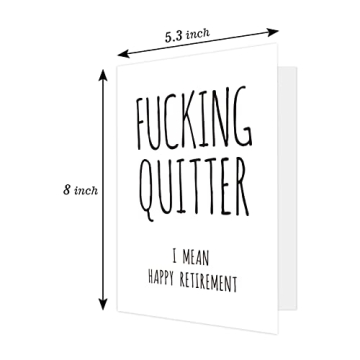 Funny Retirement Card - Hilarious Gift for Him/Her
