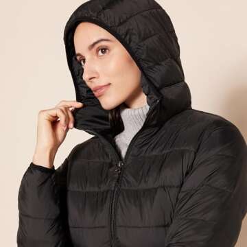 Women’s Lightweight Packable Hooded Puffer Coat