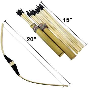 Adventure Awaits! Wooden Bow and Arrow Set for Kids