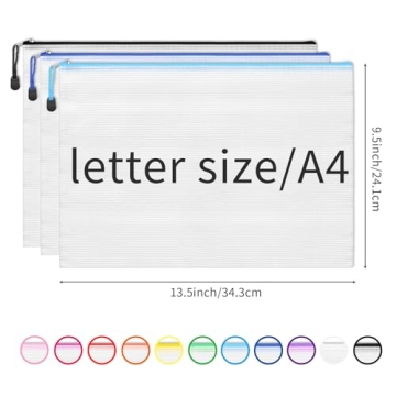 36pcs Mesh Zipper Pouch Bags for Organizing Essentials