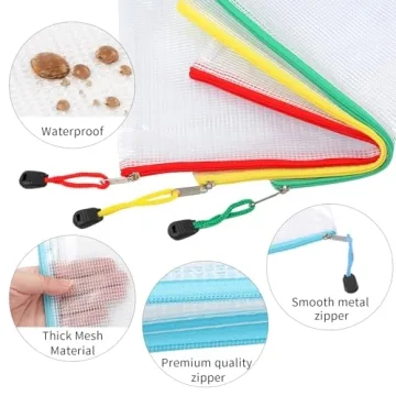 36pcs Mesh Zipper Pouch Bags for Organizing Essentials