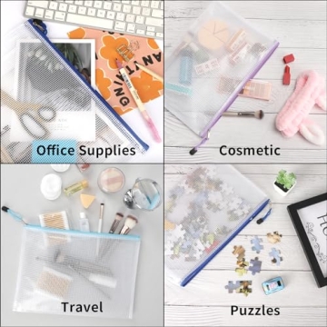 36pcs Mesh Zipper Pouch Bags for Organizing Essentials