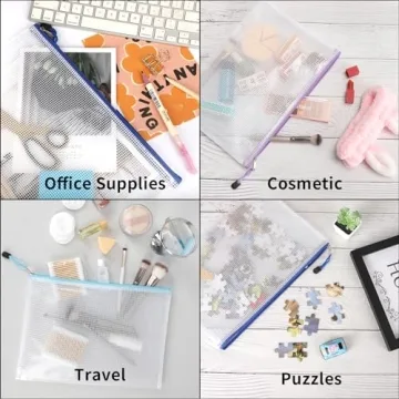 36pcs Mesh Zipper Pouch Bags for Organizing Essentials
