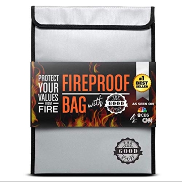 Fireproof Document Bag Legal Size: 15" x 11" [2000°F UL Certified] Protect Birth Certificates, Cont...