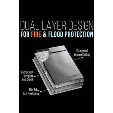 Fireproof Waterproof Document Bag - Perfect for Legal Size Papers