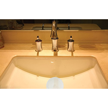 V-TOP Tub Stopper 2 Pack, 6 inches Large Silicone Drain Plug Hair Stopper Flat Suction Cover for Kitchen Bathroom and Laundry