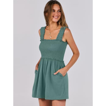 Stylish Caracilia Women's Summer Smocked Romper 2025