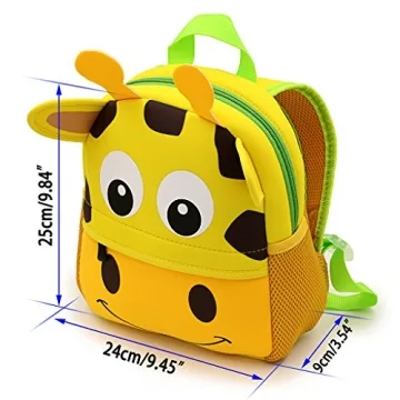 Hipiwe Cute Neoprene Toddler Backpack for Preschool Kids