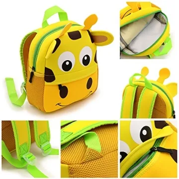 Hipiwe Cute Neoprene Toddler Backpack for Preschool Kids