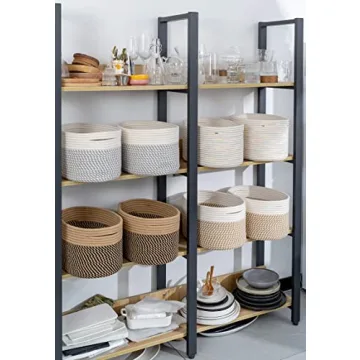 CubesLand Woven Storage Baskets - Stylish Organization Solution