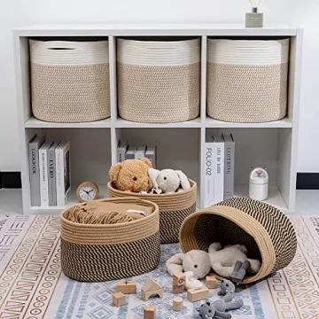 CubesLand Woven Storage Baskets - Stylish Organization Solution