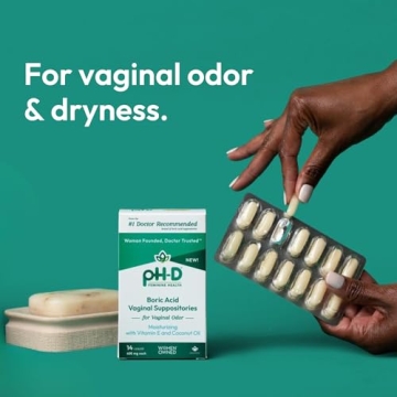 pH-D Boric Acid Moisturizing Suppositories - Vaginal Care