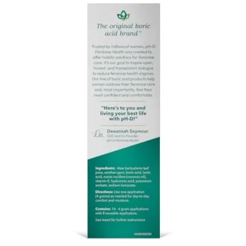 pH-D Boric Acid Moisturizing Suppositories - Vaginal Care