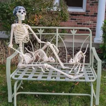 5.4ft Realistic Halloween Skeleton for Spooky Decor
