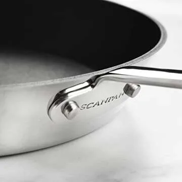 Scanpan Stratanium+ Nonstick Stainless Steel 9.5 & 11" Fry Pan Skillet Set - Maitre D' - Made in Denmark