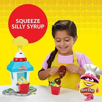 Play-Doh Kitchen Creations Popcorn Party Play Food Set with 6 Non-Toxic Cans