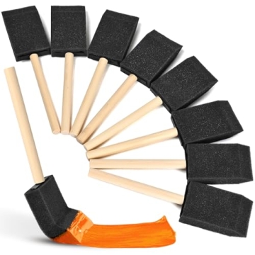 Foam Paint Brushes Set of 8, 1.6 Inch Sponge Brush for Crafting & Painting