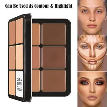 12-Color Professional Concealer Palette for All Skin Types