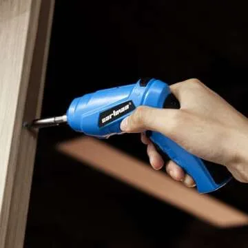 Cartman 149 Piece Tool Set General Household Hand Tool Kit with Cordless Screwdriver Blue