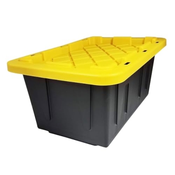 HOMZ 2-Pack Heavy Duty 15-Gallon Storage Bins for Ultimate Organization