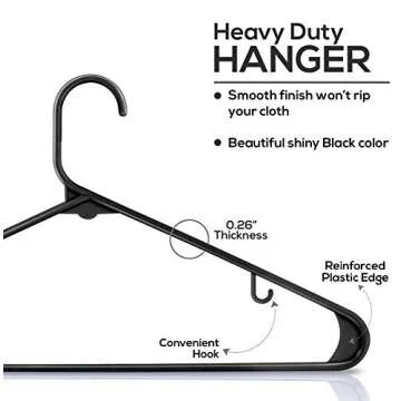 Utopia Home Hangers - Durable Plastic Coat & Skirt Hangers