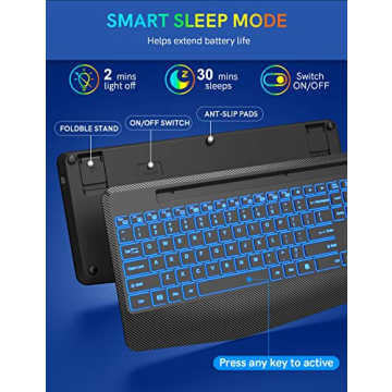 Wireless Ergonomic Keyboard with Custom Backlights