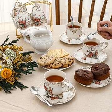 Hiware 12-Piece Demitasse Espresso Spoons, 4 Inches Stainless Steel Mini Coffee Spoons