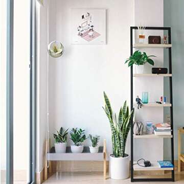 ATP MODERN Stainless Steel Hanging Planter - Contemporary Sphere Pot for Succulents & Air Plants - Minimalistic Design (Small, Polished Stainless)