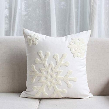 Elife 18x18 Winter Snowflake Throw Pillow Cover