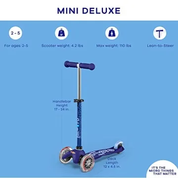 Micro Mini Deluxe 3-Wheeled Scooter for Kids 2-5