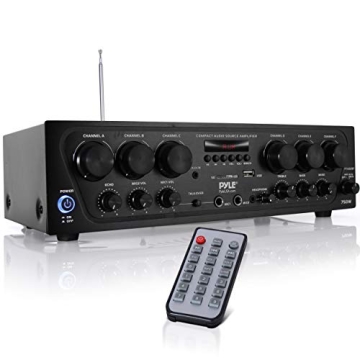 Pyle 750 Watt Wireless Bluetooth Home Audio Amplifier System