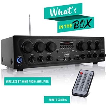Pyle 750W Wireless Bluetooth Audio Amplifier System