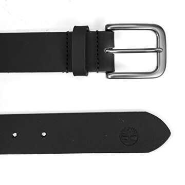 Timberland Men's 35mm Classic Buckle Leather Belt for Jeans