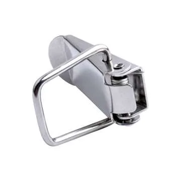Accessbuy Stainless Steel Spring Loaded Toggle Latch Hardware Draw Catch Latch Clamp Clip for Small Cases,Trunk,Toolbox, and Chest 4 Pack (90mm Overall Length)