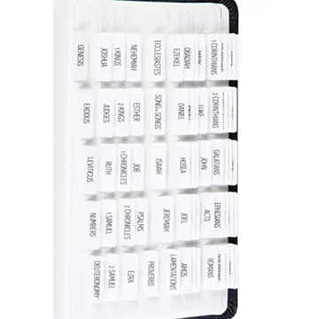 DIVERSEBEE Laminated Bible Tabs - Large Print, Easy to Apply and Personalize