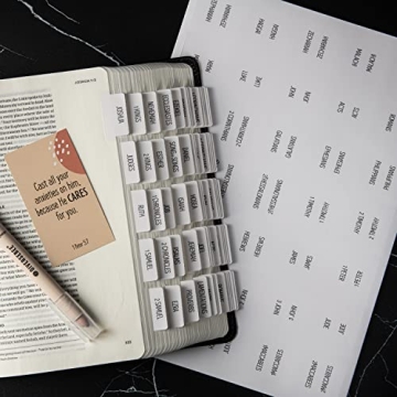 DIVERSEBEE Bible Tabs - Easy to Apply & Beautiful Colors