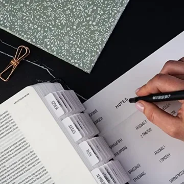 DIVERSEBEE Bible Tabs - Easy to Apply & Beautiful Colors