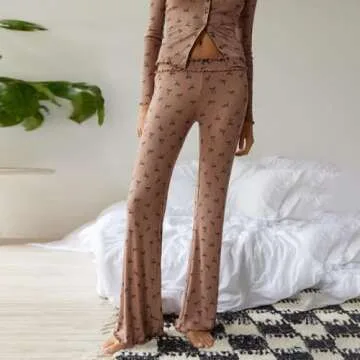 Argeousgor Y2k Floral Pajamas Set for Women - Comfort & Style