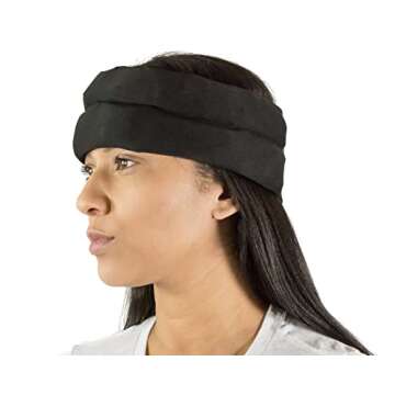 Headache Hat Headache Halo, Migraine and Tension Headache Hat Wrap, Wearable Ice Pack Headband, Soft and Flexible Cold Compress, Long Lasting Cold Cooling Ice Therapy on Pain (One Size)